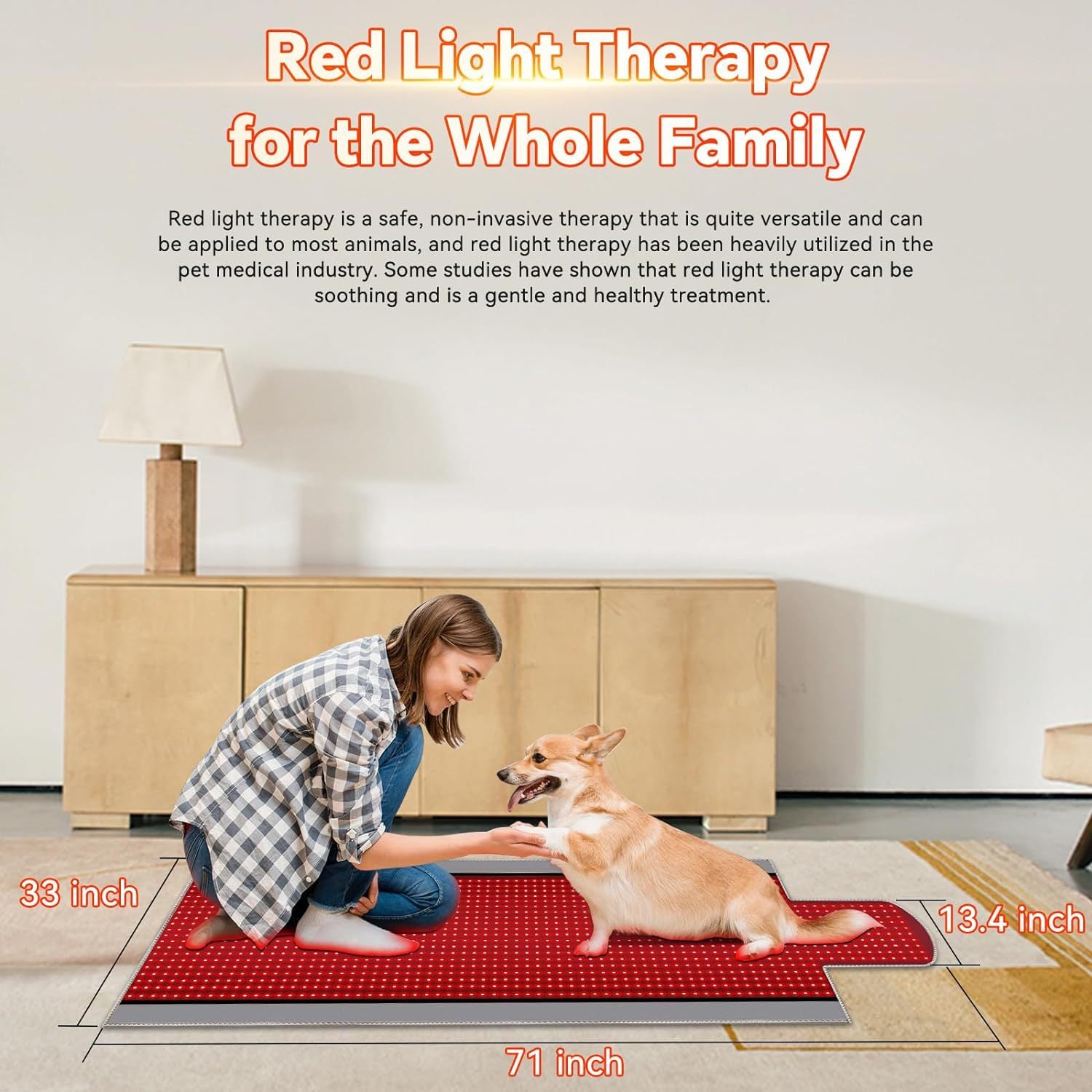 Full-Body Red Light & Heat Therapy Recovery Mattress